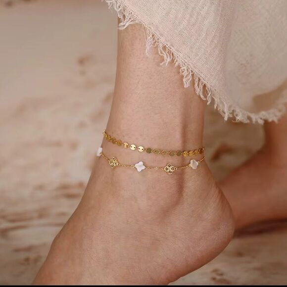 ENA925 Sterling Silver Anklet - Picture 3 of 5